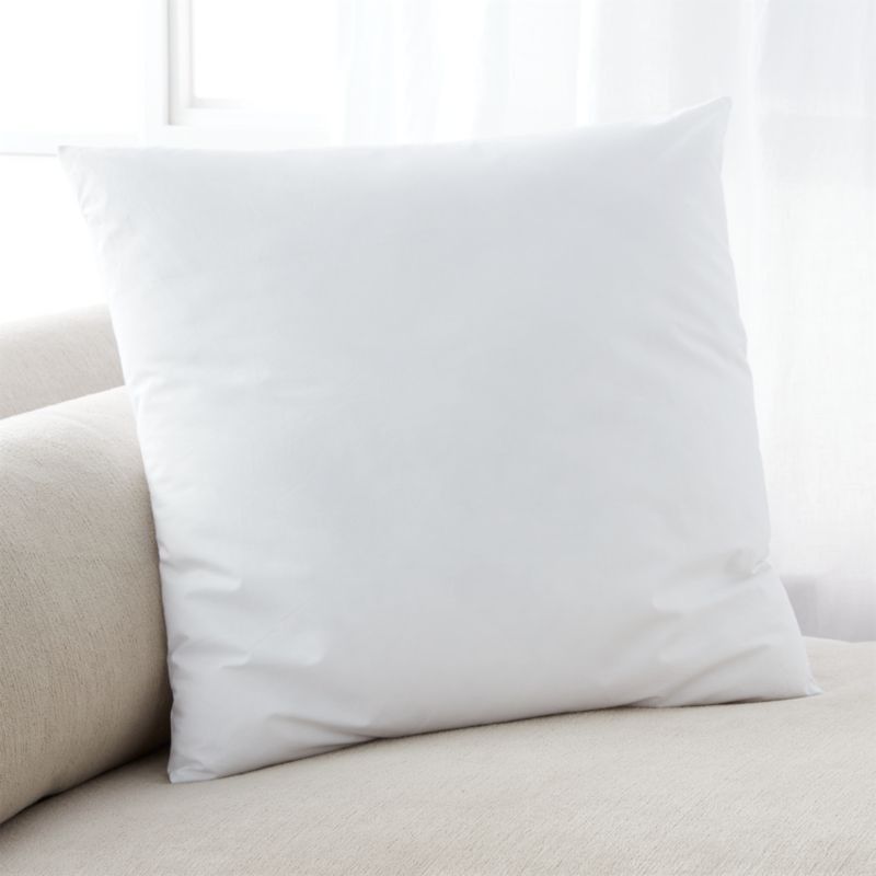 Down-Alternative 20" Pillow Insert + Reviews | Crate & Barrel | Crate & Barrel