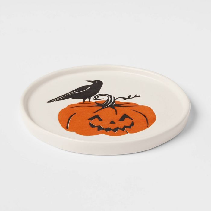6" Stoneware Pumpkin Appetizer Plate - Threshold™ | Target