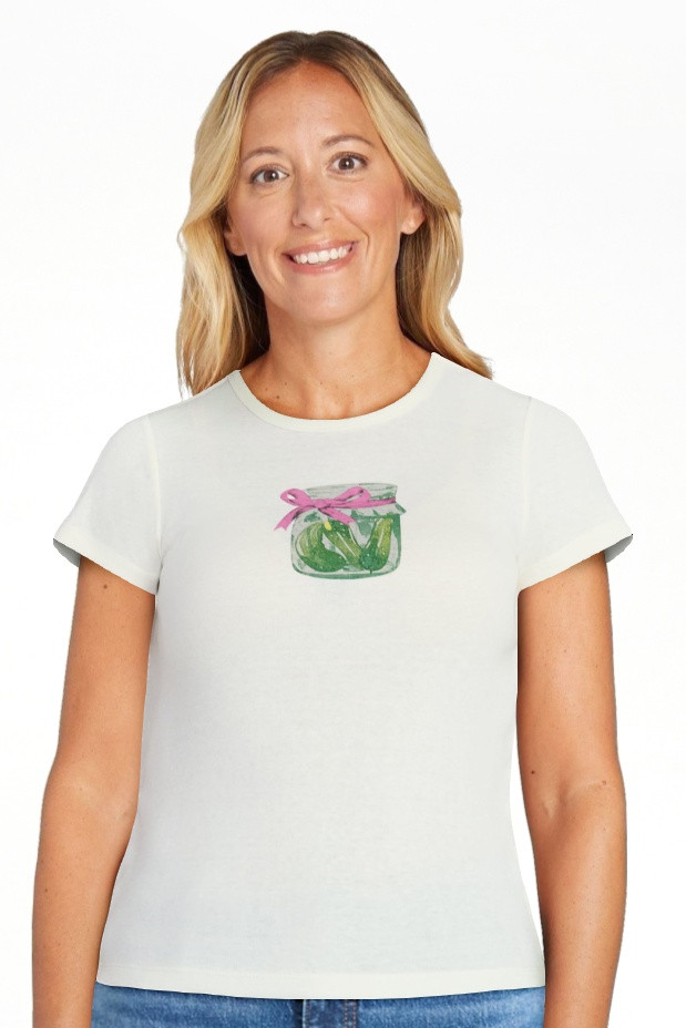 Women’s Pickle Jar Graphic Tee with Short Sleeves, Sizes XXS-XXL | Walmart (US)