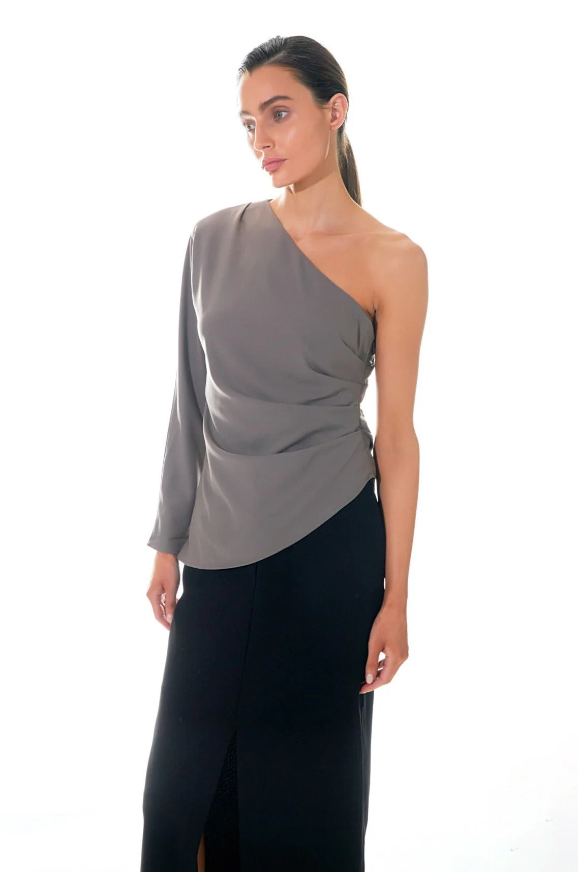 Asymmetric Ruched Top | Endless Rose