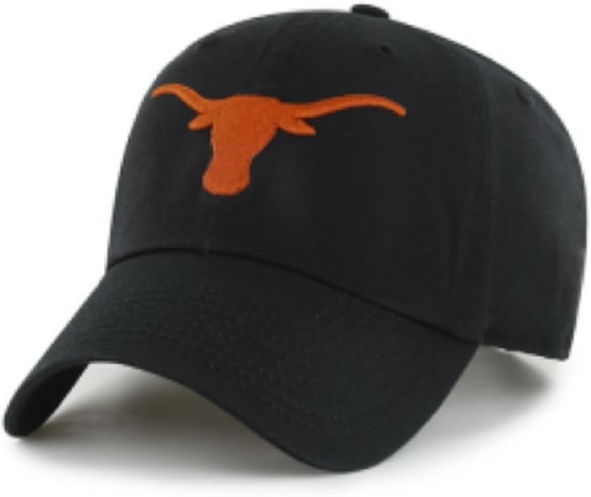 Officially Licensed Texas Black MVP Hat Classic University Logo Adjustable Embroidered Team Struc... | Amazon (US)