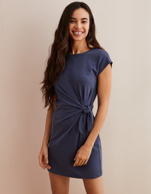 Aerie Side Tie Knot Dress | American Eagle Outfitters (US & CA)