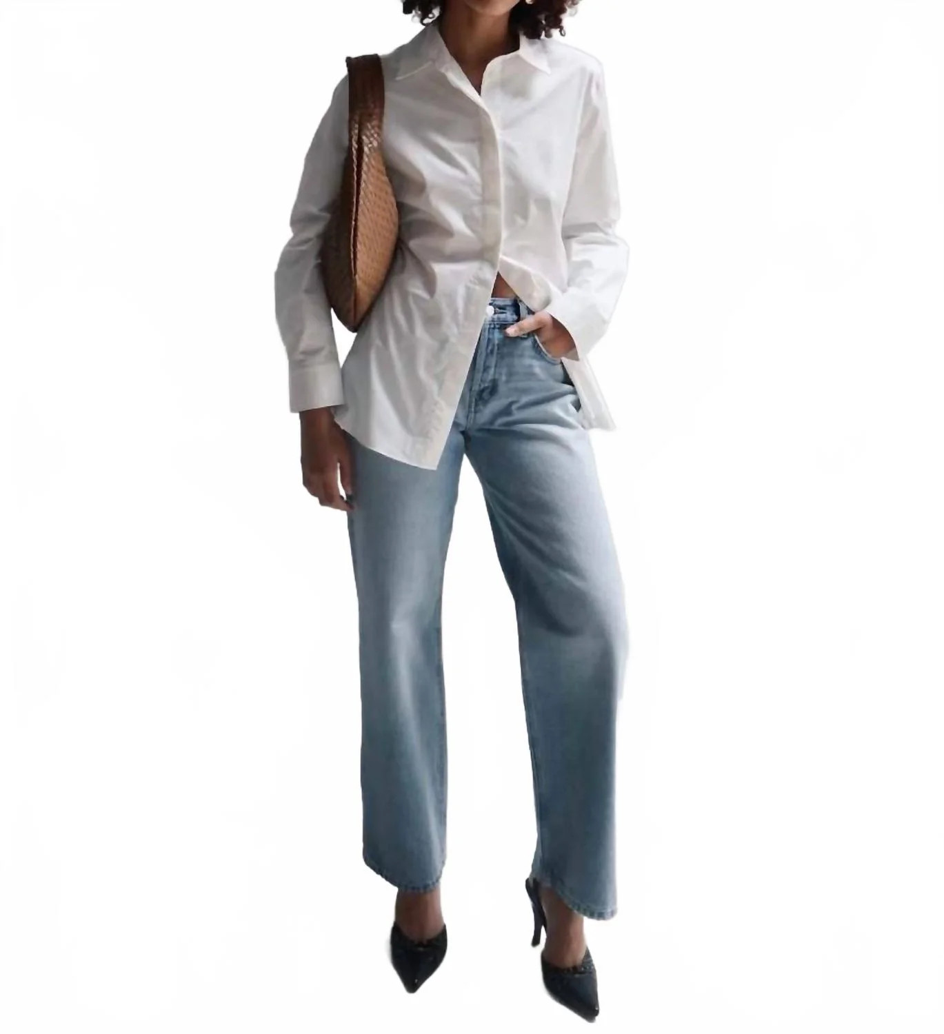 Stanton Relaxed Wide Leg Jeans In Arcadia | Shop Simon