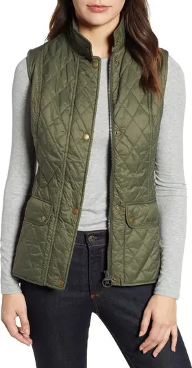 Barbour Otterburn Vest in Stone Blue at Nordstrom, Size 8 Us | Nordstrom