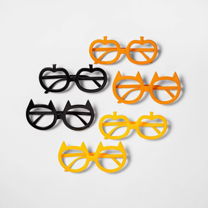 6ct Cat/Pumpkin Shapes Novelty Eyewear Halloween Party Favors - Hyde & EEK! Boutique™ | Target