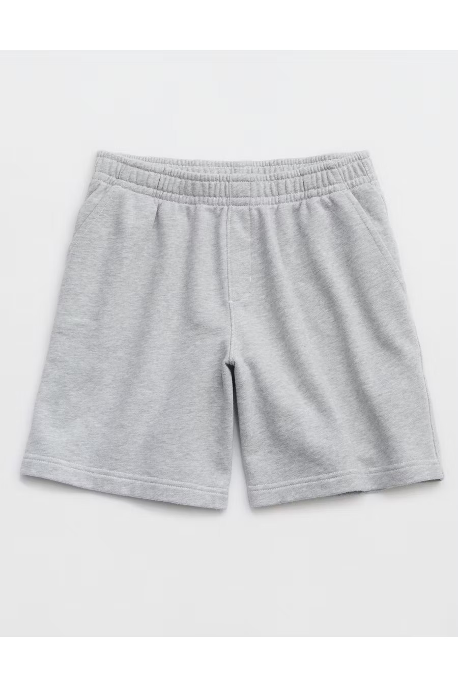Aerie Long Fleece Short Women's Medium Heather Gray S | American Eagle Outfitters (US & CA)