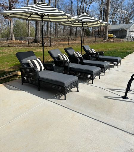 Lounge chairs , wayfair lounge chairs , pool patio , pool furniture , Walmart patio decor 

#LTKSeasonal #LTKhome #LTKstyletip