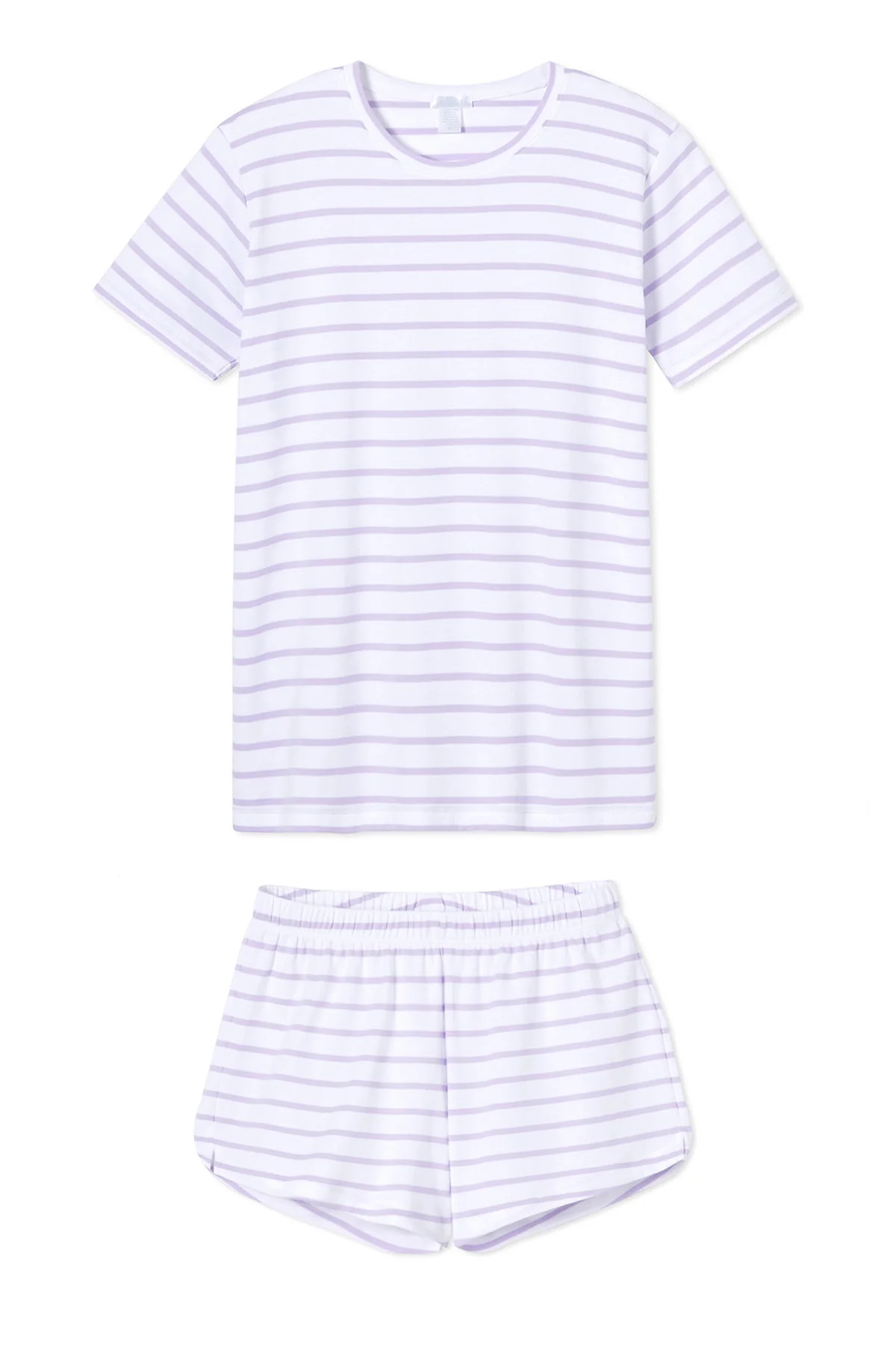 Pima Weekend Shorts Set in Lilac | Lake Pajamas