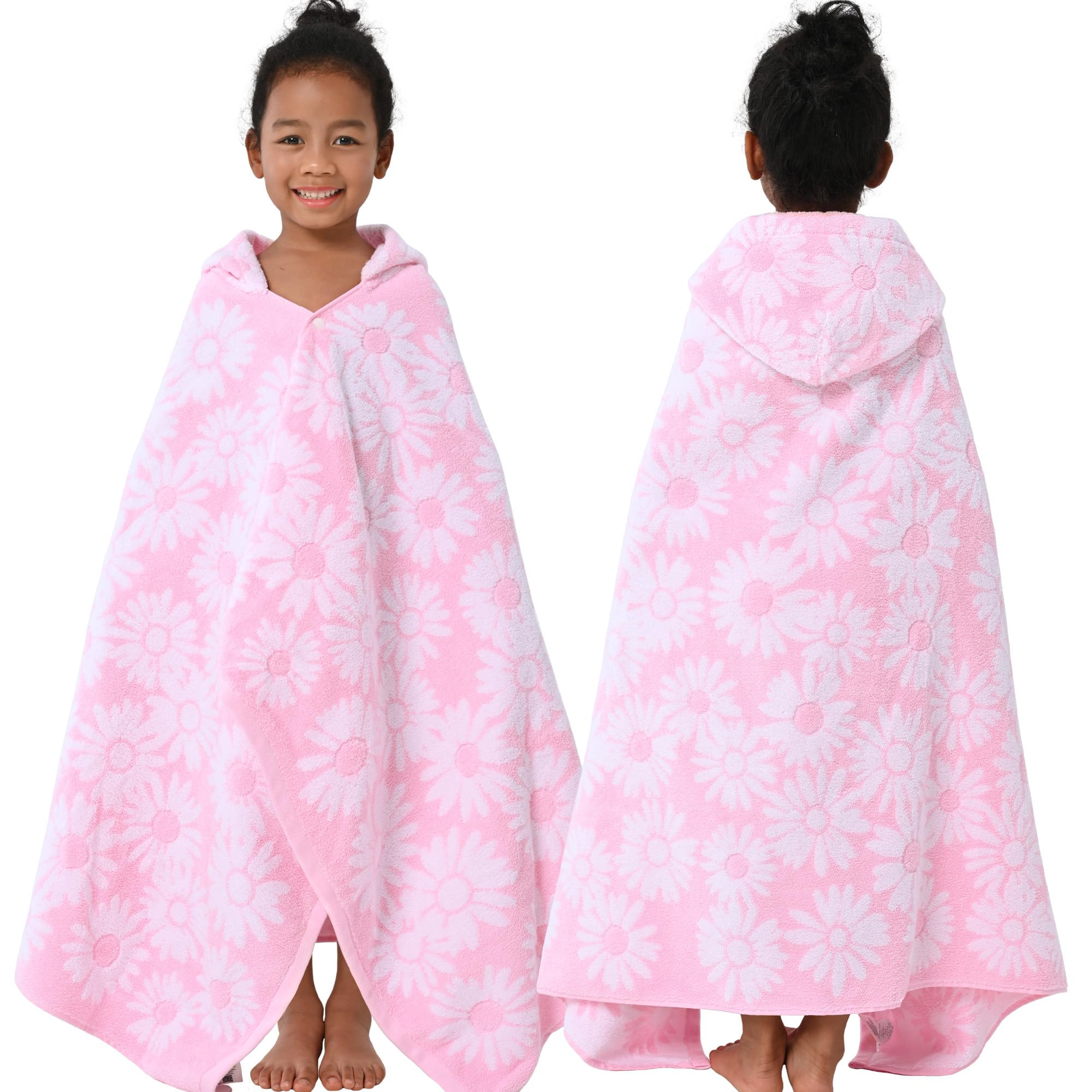 Hooded Bath Towels for Kids (3-10Years) - Soft, Absorbent Turkish Cotton Thick Pool Towels with H... | Amazon (US)
