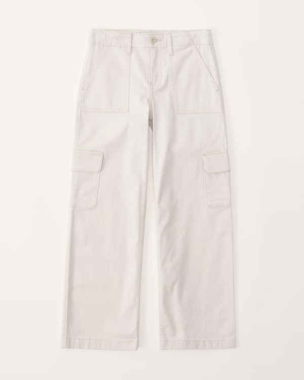 girls wide leg cargo pants | girls | Abercrombie.com | Abercrombie & Fitch (US)
