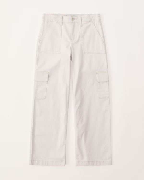 wide leg cargo pants | Abercrombie & Fitch (US)