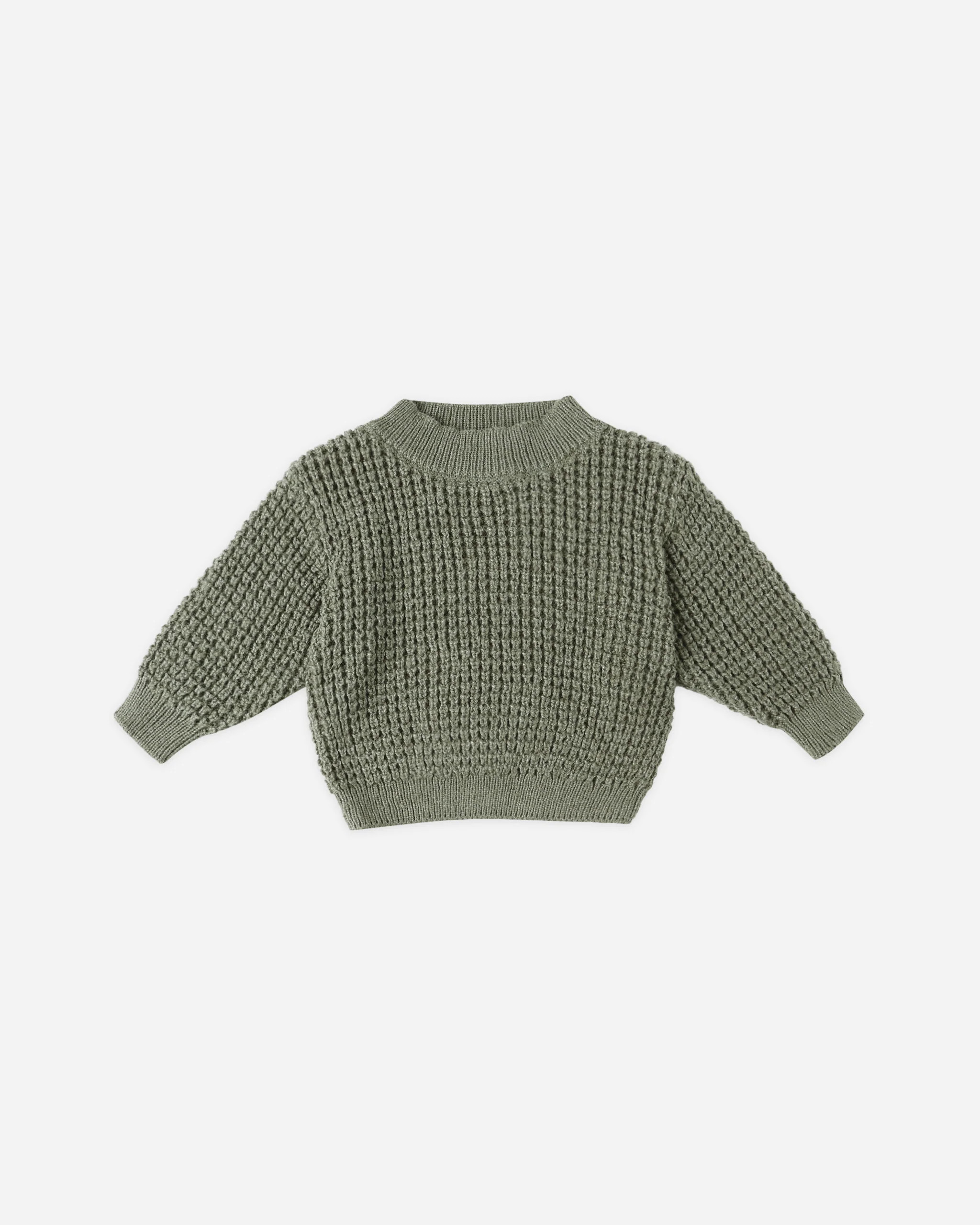 Chunky Knit Sweater || Forest | Rylee + Cru