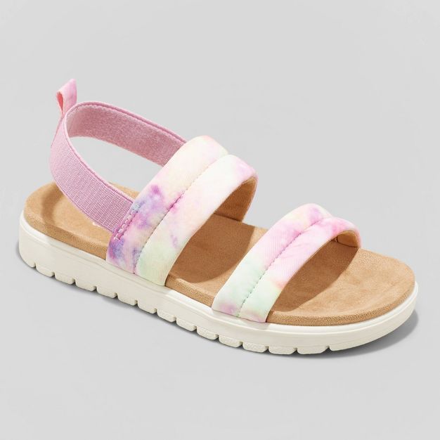 Girls' Hazel Slip-On Pull-On Footbed Sandals - Cat & Jack™ | Target