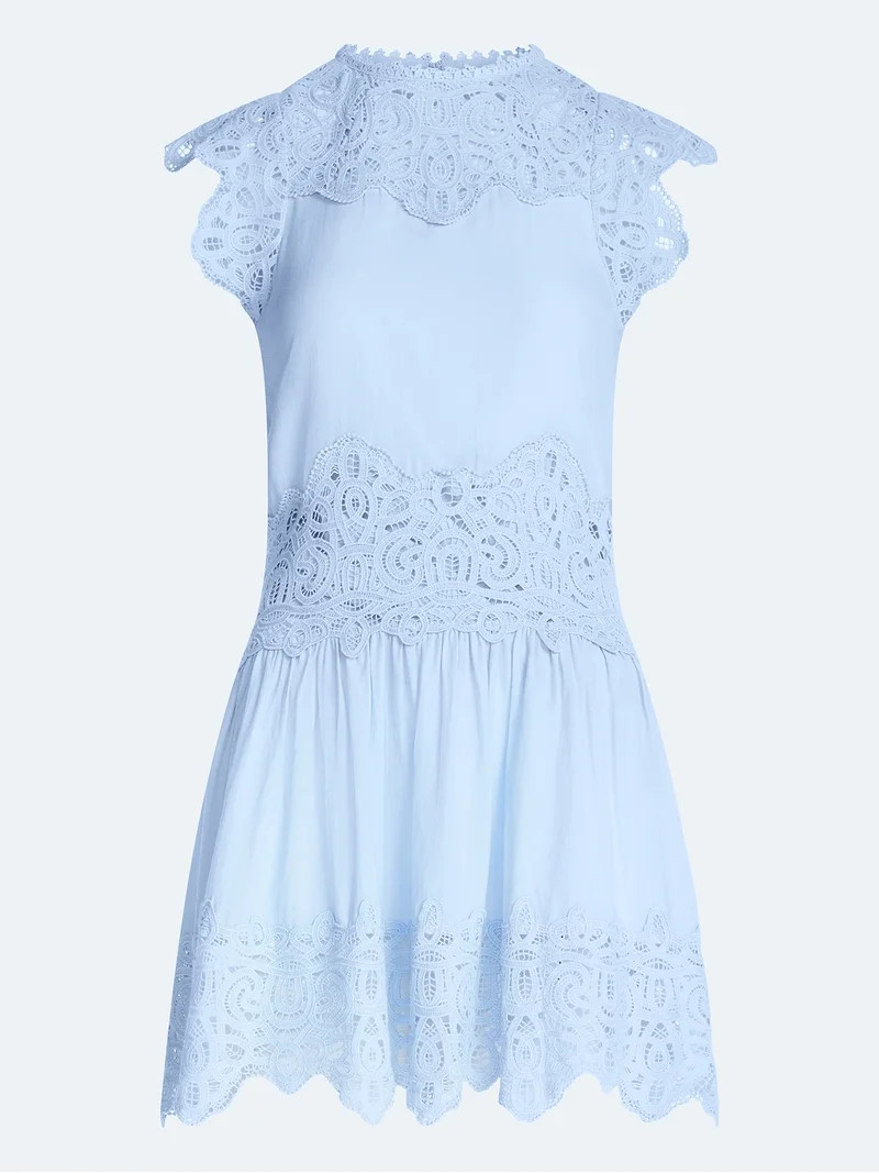 Scoop Women's and Women's Plus Crochet Mini Dress, Sizes XS-4X | Walmart (US)