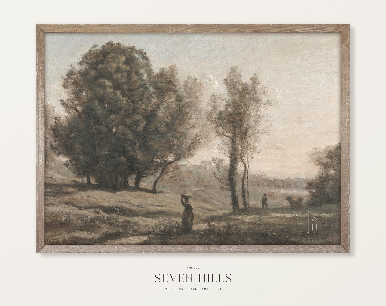 Farmhouse Printable Wall Art, Rustic Countryside Painting, Digital Print 153 - Etsy | Etsy (US)