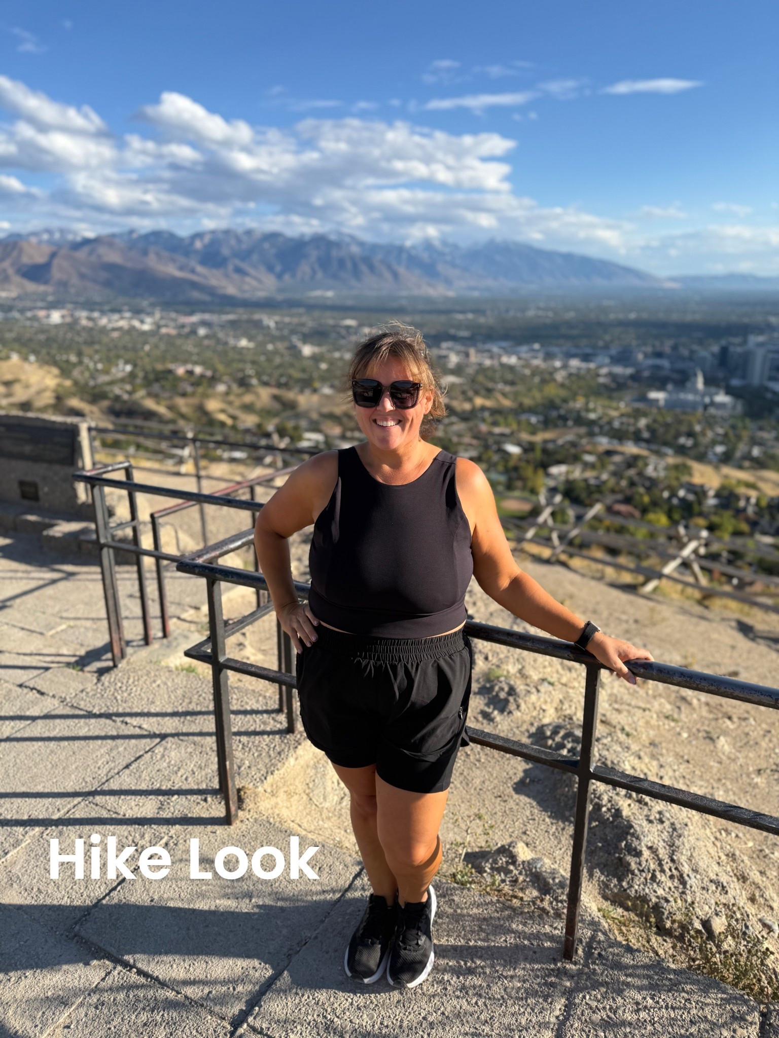 We hiked Ensign Peak in SLC. This outfit was light and airy. Perfect for the heat and incline. #slc #hike #fitcheck 

#LTKMidsize #LTKTravel #LTKActive