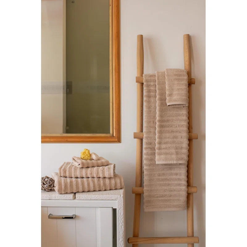 Florentin 6 Piece Towel Set 100% Turkish Cotton, Includes 2 Bath Towel 2 Hand Towel & 2 Washcloth... | Wayfair North America