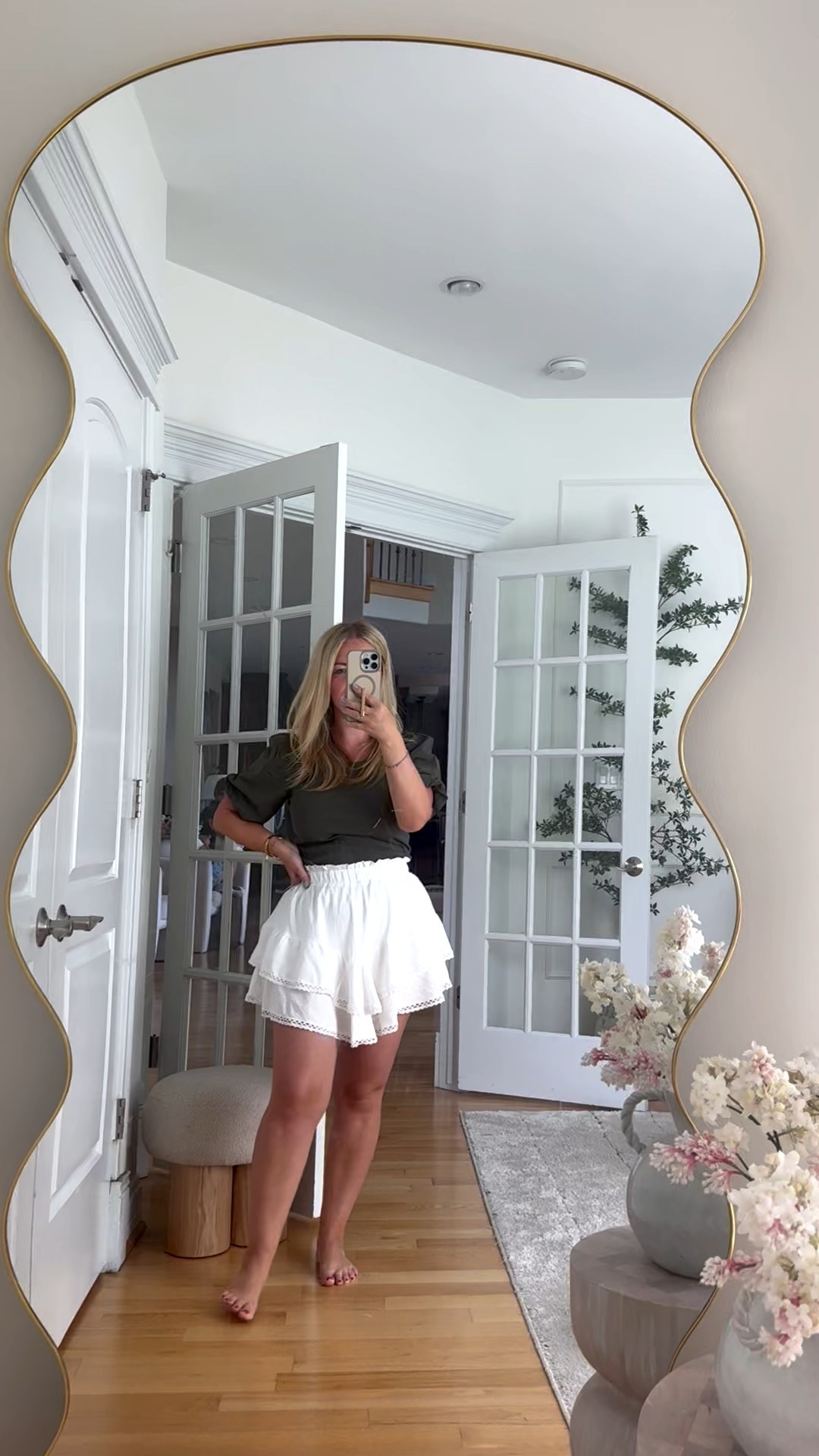 Outfit of the day! This skirt (actually skort) is one of my favorite finds from Amazon! I have it in other colors too! Top is Walmart and I am actually impressed. 

#amazonfashion #targetstyle #amazon #walmartfashion #walmartfinds #walmart #amazonfinds #outfit #falloutfit 

#LTKFindsUnder50 #LTKStyleTip #LTKSaleAlert