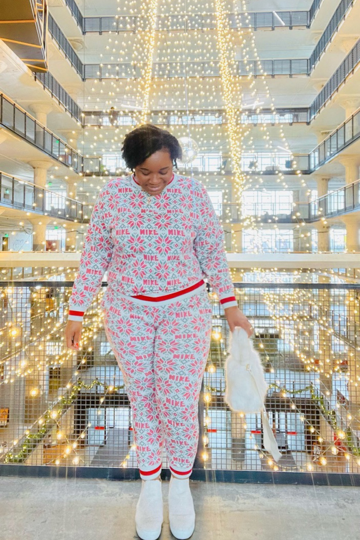 #nike #joggers #sherpa #fauxfur #ltkstyletip

I’m IN LOVE 🥰 when I saw the holiday themed print on this Nike set I had to have it and I’ve been living in it since it arrived! Pairs nicely with my Sherpa high-top slip on sneakers and my cream faux fur bag. 

#LTKHoliday #LTKSeasonal #LTKcurves
