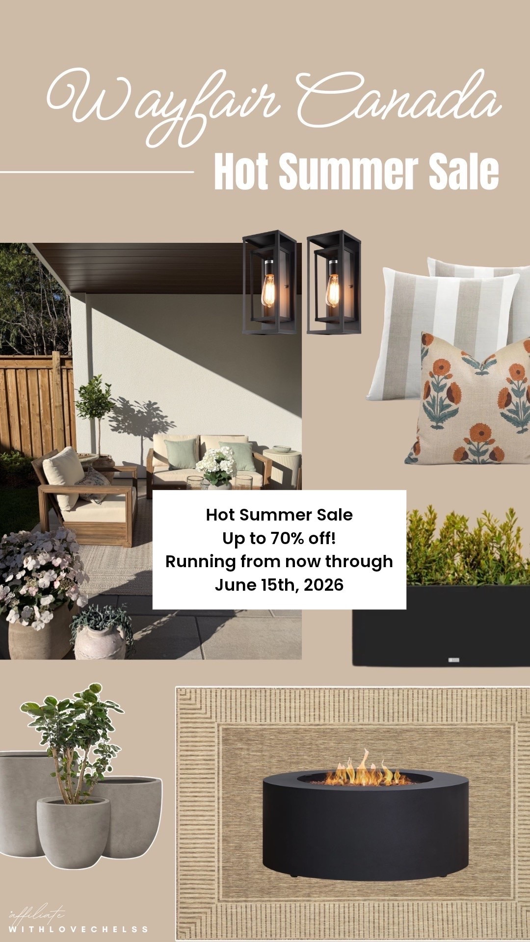 Wayfair Canada Hot Summer Sale!
Up to 70% off!
Running from now through June 15th, 2026 

#WayfairCAPartner #WayfairCAHome @wayfaircanada

#LTKsale #LTKhome #LTKcanada