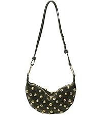 Studded Purse Trendy Studded Handbag Hobo Crescent Bags Y2K Shoulder Bag Suede Purses for Women | Amazon (US)