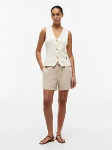 Linen-Cotton Blend Pull-On Short | Tommy Hilfiger | Tommy Hilfiger (US)