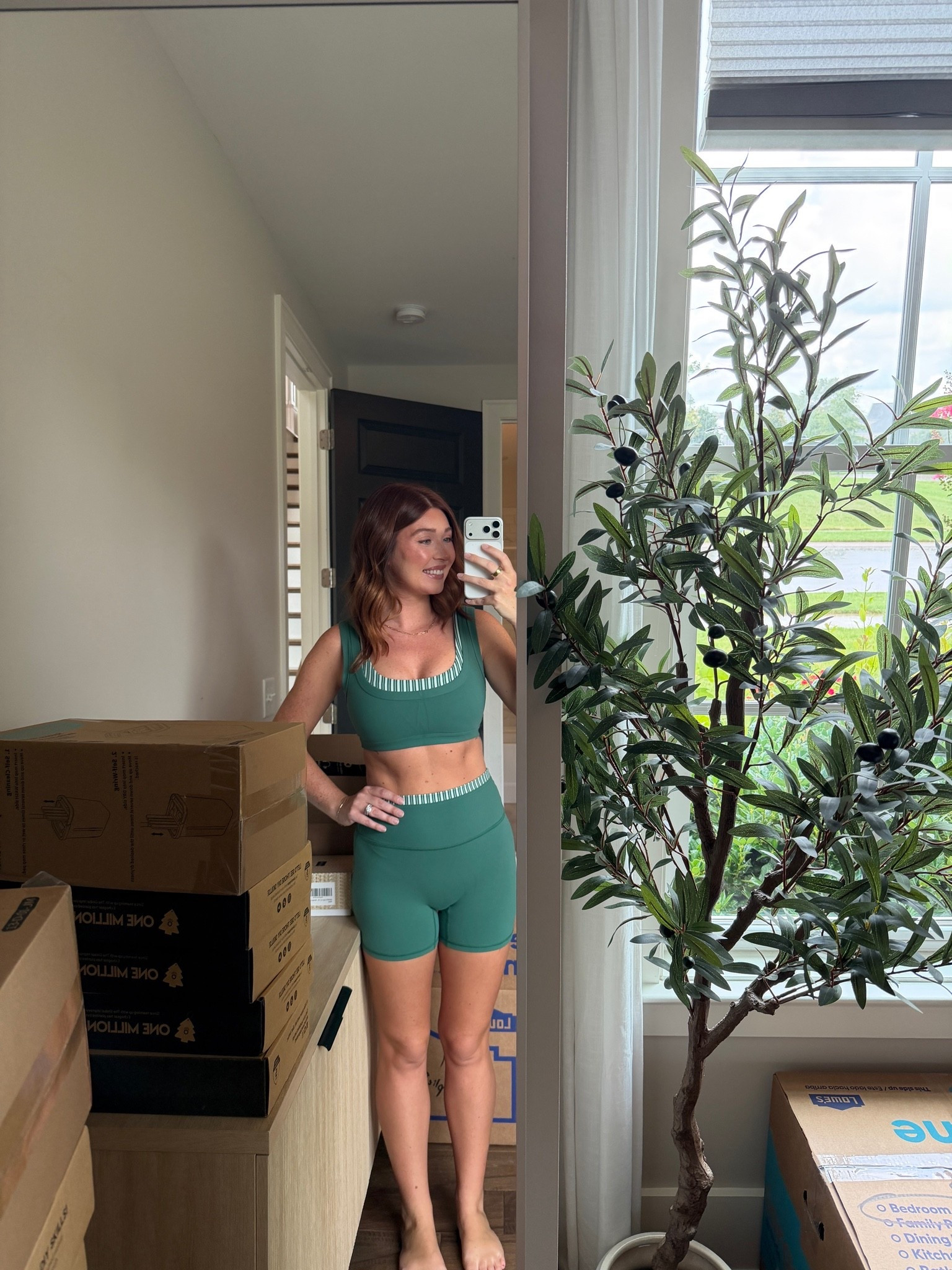 Cute new YPB active set - currently on sale + code DENIMAF stacks for an extra 15% off. Wearing a medium in both pieces 

Green shorts look to be sold out but they have other cute other ways.

#LTKootd #LTKSaleAlert