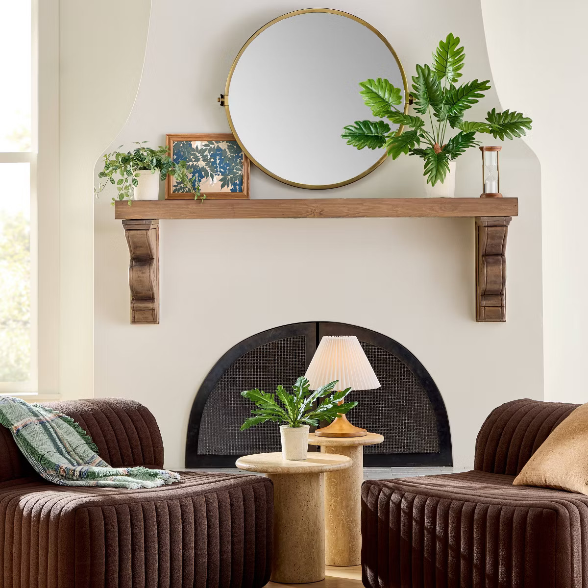 14"x11" Blue and Green Leaves Wall Art - Hearth & Hand™ with Magnolia | Target