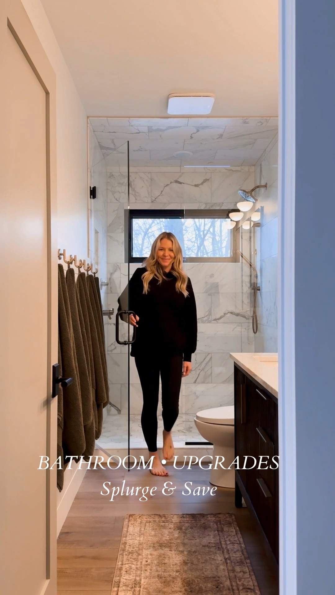 The most recent Splurge & Save purchases for the Lake house bathroom. These olive green bathroom are so beautiful and only $9!! The little hooks is my fav! We finally took the plunge and splurged on our glass shower door! What an upgrade & so much more of a clean look! 

#LTKWatchNow #LTKHome #LTKStyleTip