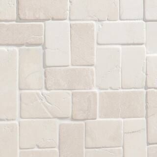 Ivy Hill Tile Countryside Interlocking 11.81 in. x 11.81 in. White Floor and Wall Mosaic (0.97 sq... | The Home Depot