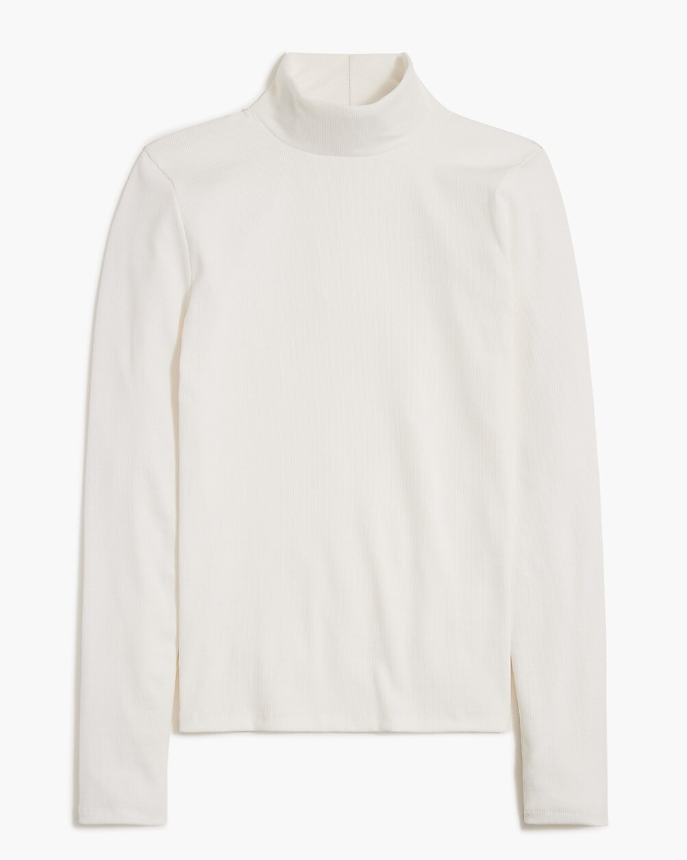Ribbed-knit mockneck top | J.Crew Factory
