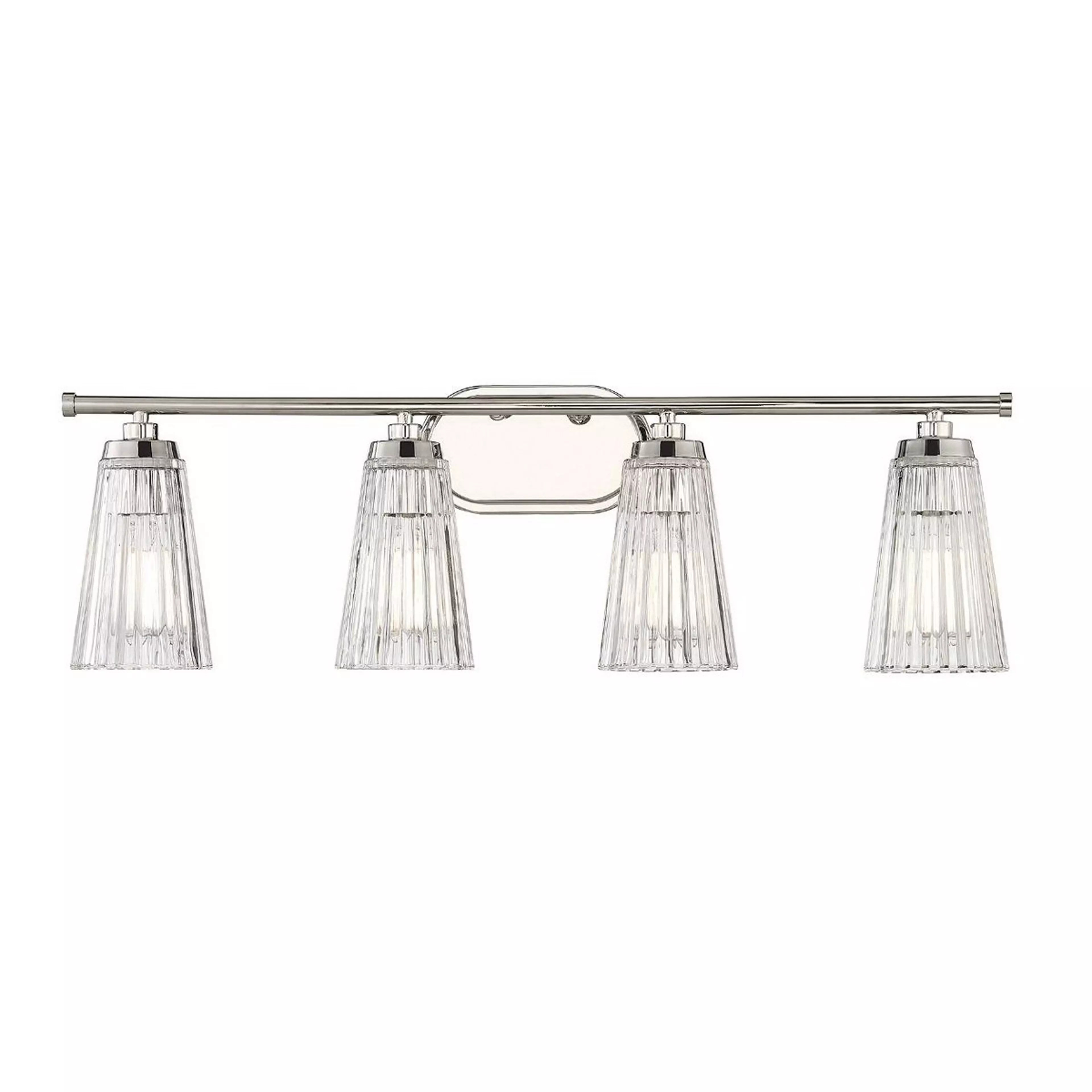 Cinematheque Ribbed Glass Vanity Light - 4 Light | Shades of Light