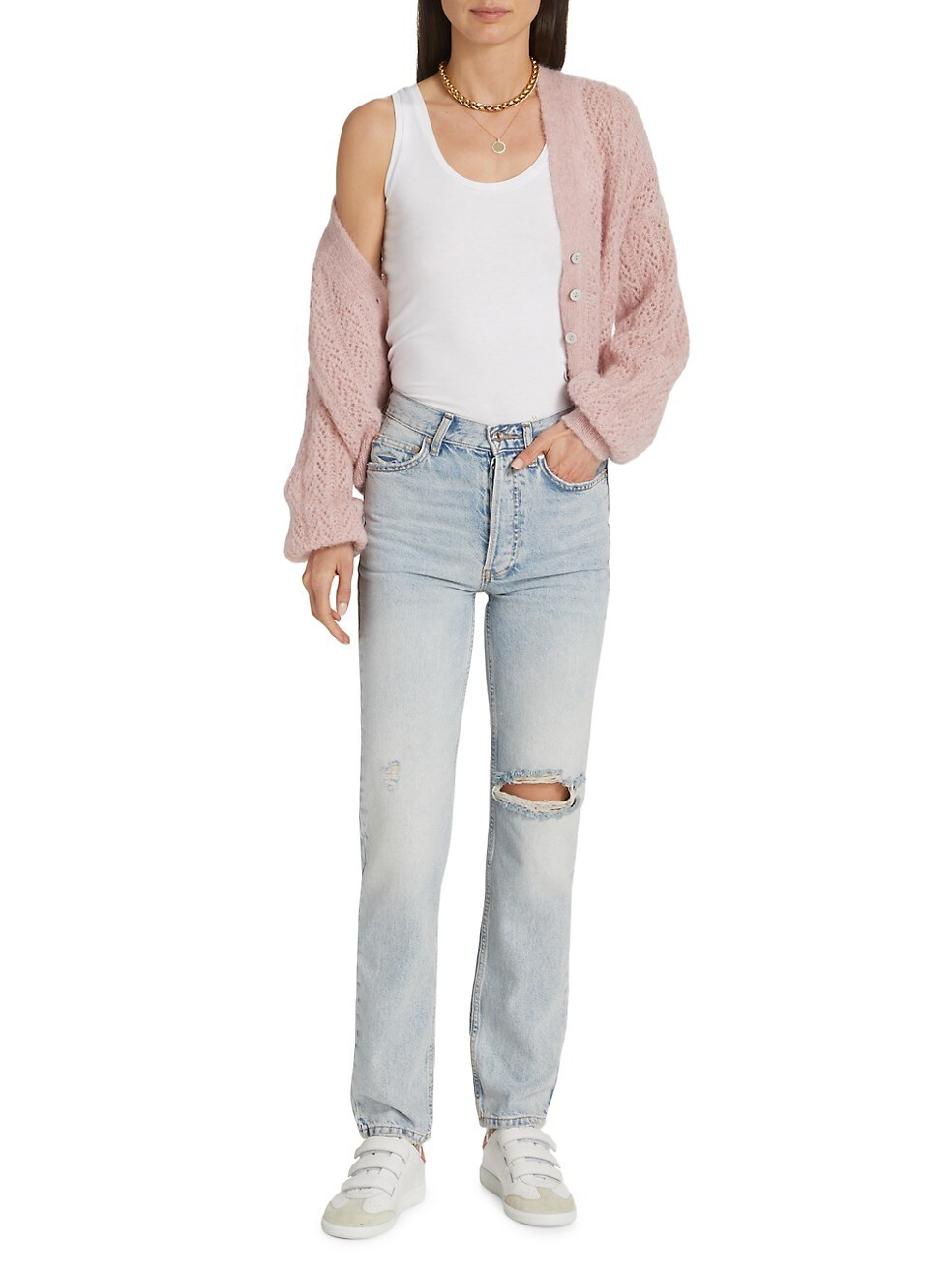 Free People Lasso High-Waisted Straight Leg Jeans | Saks Fifth Avenue