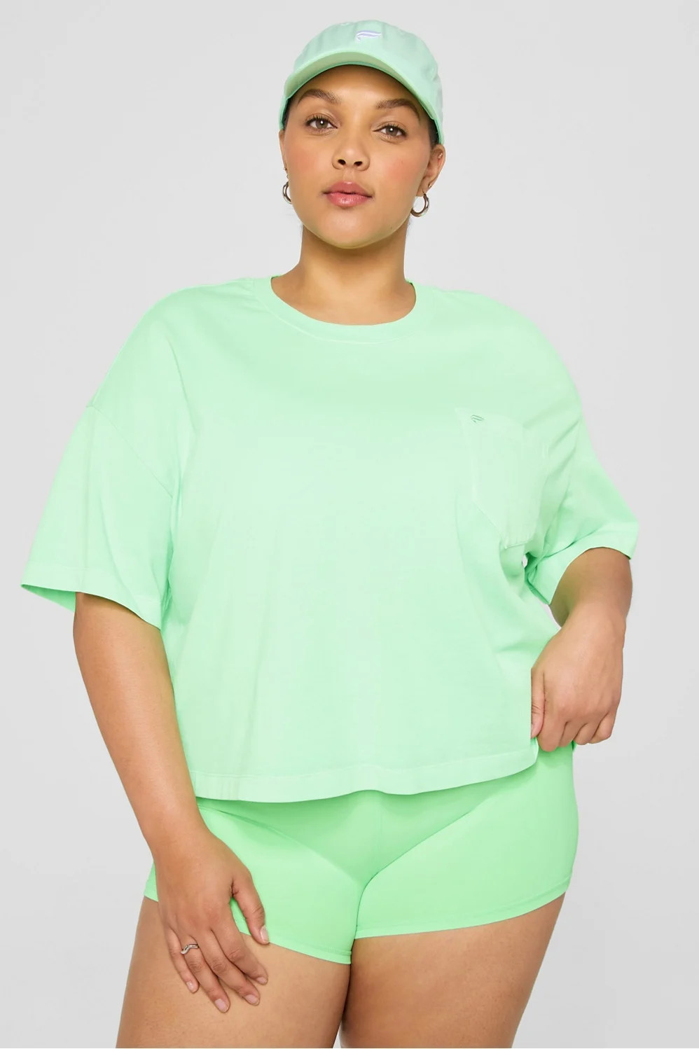 Heavy Cotton Pocket Tee | Fabletics