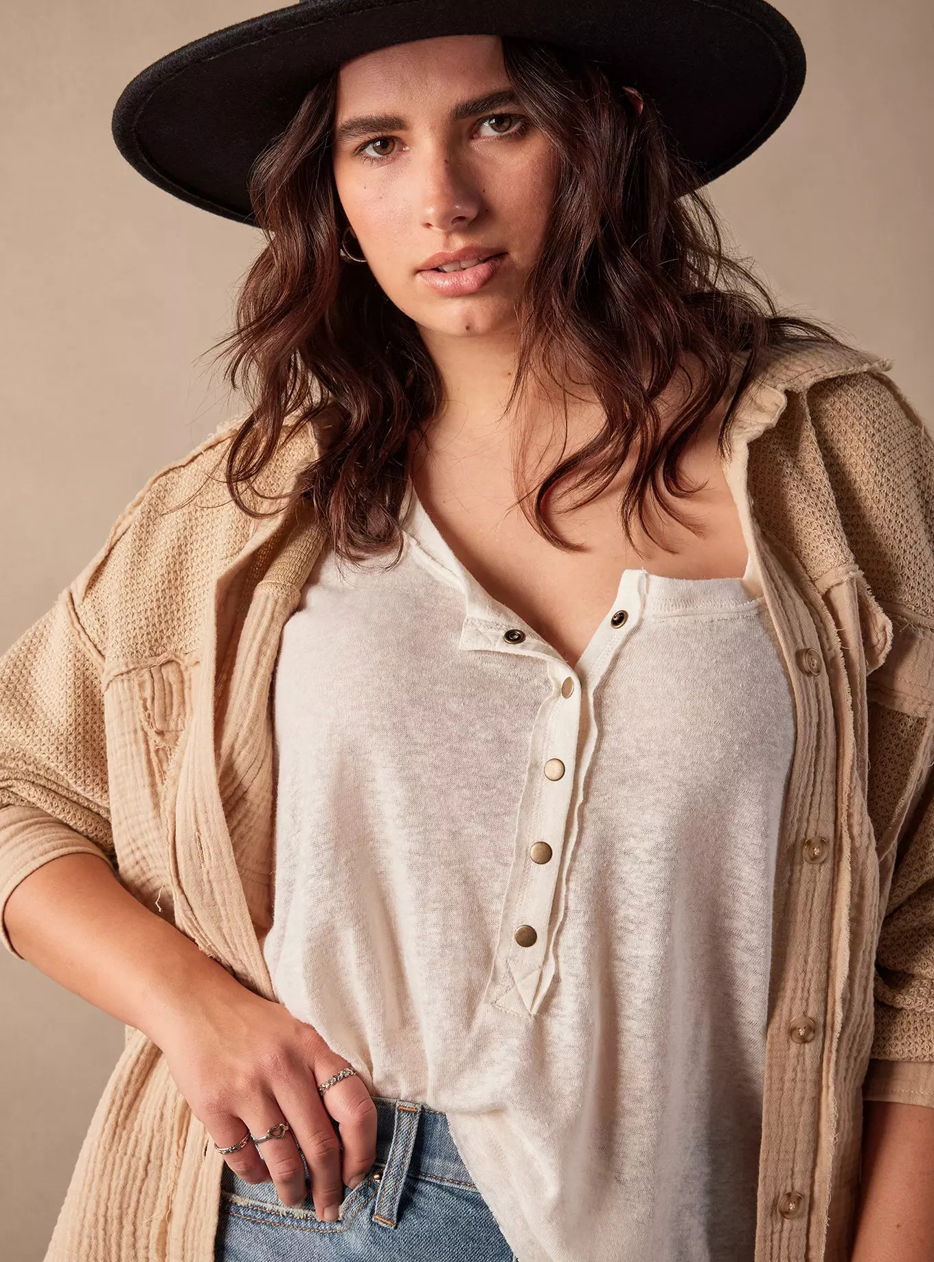 Festi Relaxed Henley | Torrid (US & Canada)