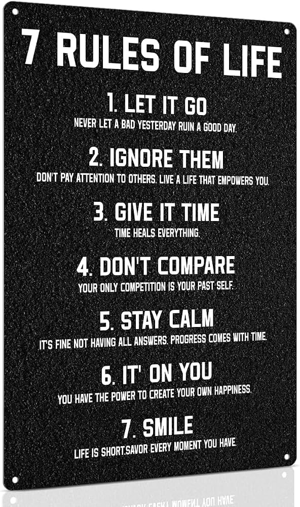Inspirational Metal Sign for Office 8x12 Inch - Motivational Bedroom Wall Decor for Girls, boys, ... | Amazon (US)