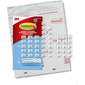 Command Clear Mini Light Clips, 45 Clips, 54 Strips - Easy to Open Packaging, Decorate Damage-Free | Amazon (US)