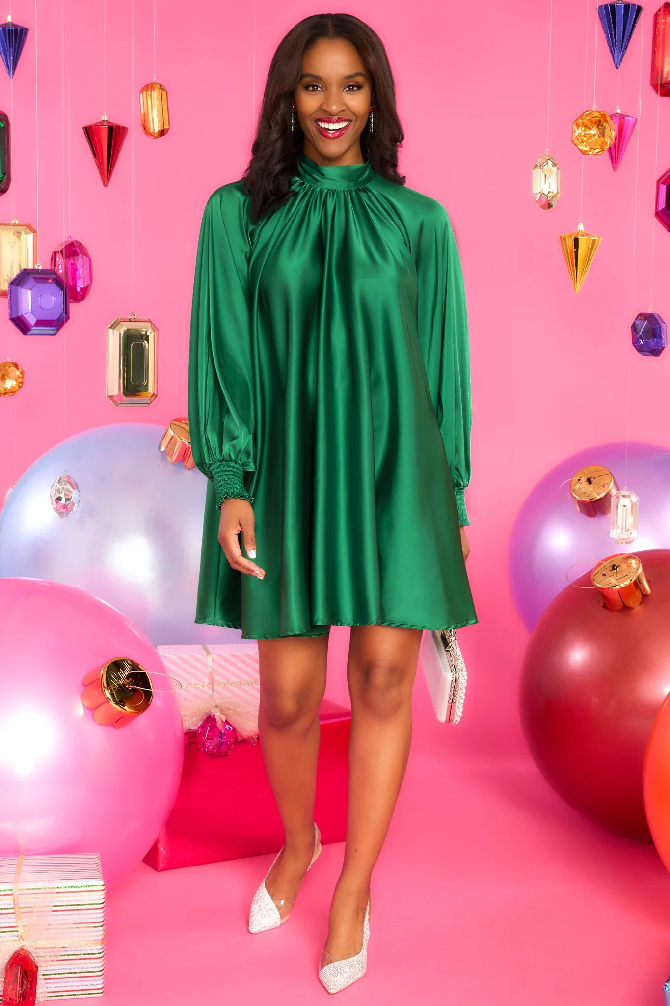Gift To Us Emerald Green Dress | Red Dress 