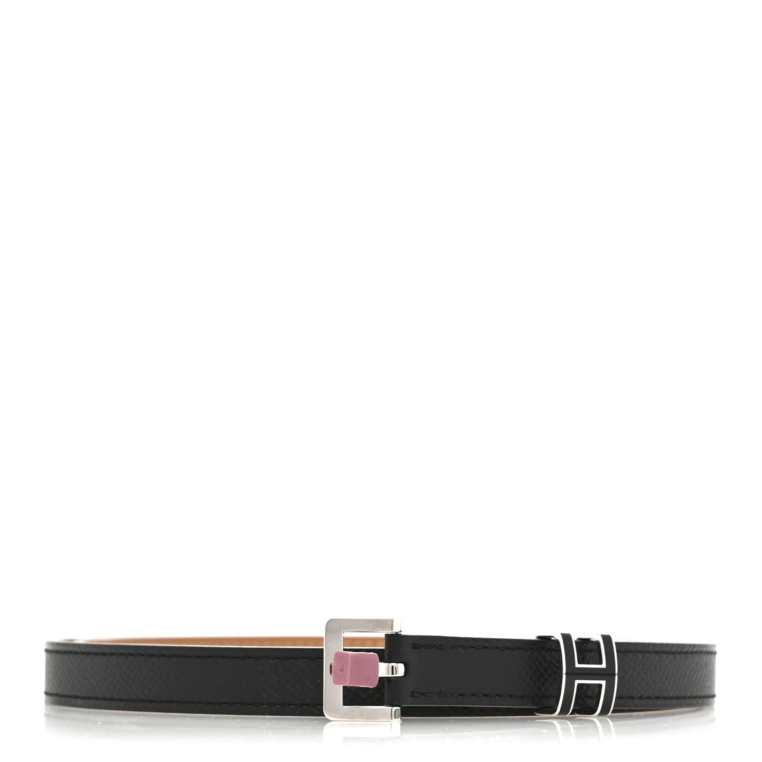 Hermes Epsom 15mm Pop H Belt 75 30 Black 1701239 | FASHIONPHILE (US)