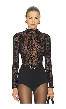 Lace Mock Neck Bodysuit
                    
                    Good American | Revolve Clothing (Global)