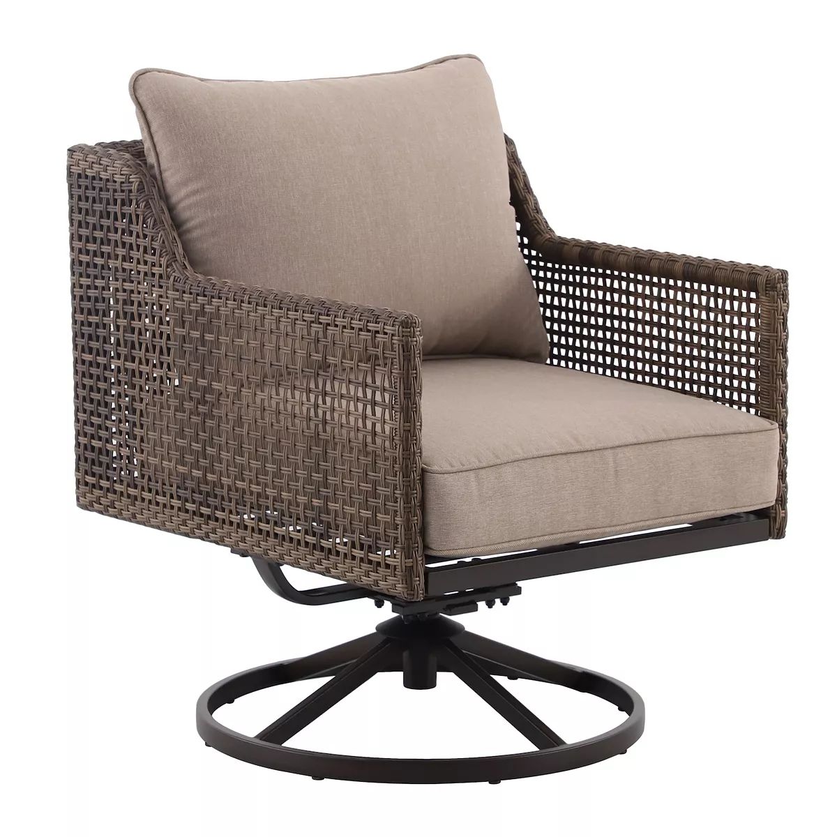 Sonoma Goods For Life® Benton Wicker Swivel Chair | Kohl's