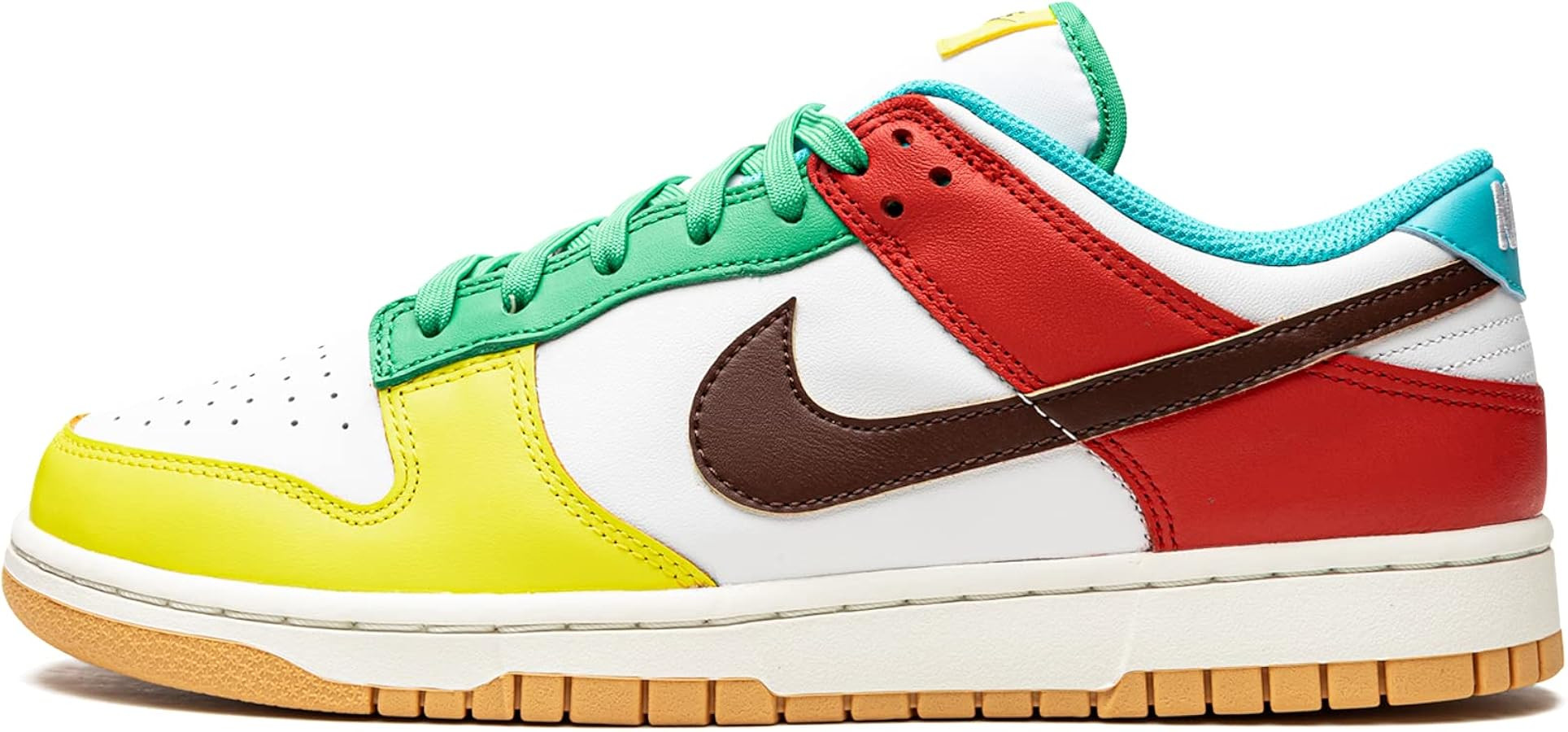 Nike Mens Dunk Low SE Free 99 White Basketball Sneakers | Amazon (US)