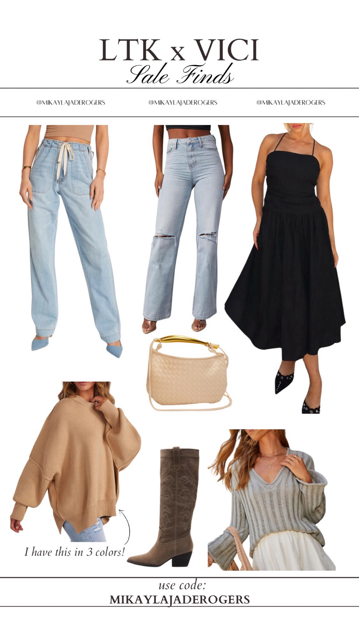 My VICI favorites for the LTK x VICI sale!! Use my code: MIKAYLAJADEROGERS

#LTKxVICI #LTKMidsize #LTKBacktoSchool