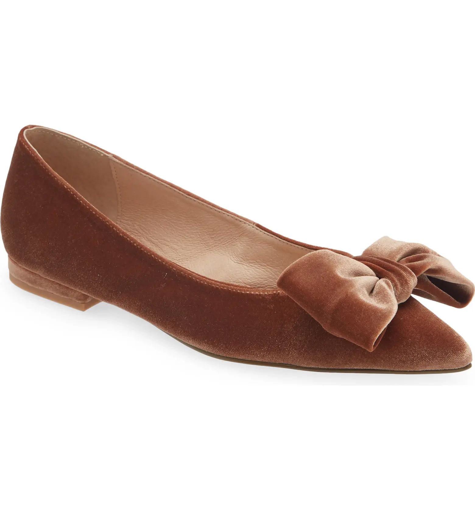 Cecelia New York Brie Bow Pointed Toe Flat (Women) | Nordstrom | Nordstrom