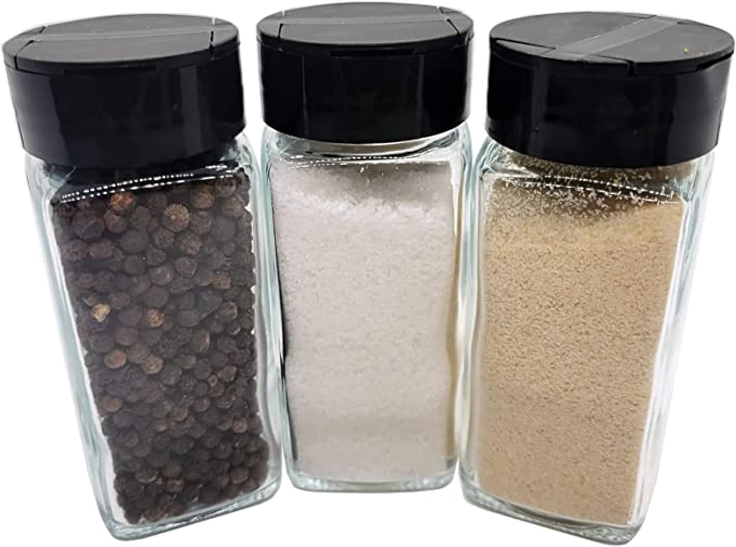 Ensign Glass | 12 Pack Glass Spice Jars | 4oz Square Glass Jars with Shaker Caps | 12 Count Spice... | Amazon (CA)