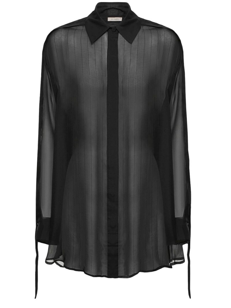 Pinstripe silk shirt - St. Agni - Women | Luisaviaroma | Luisaviaroma