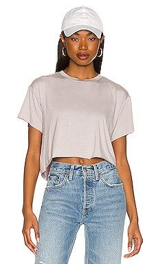 ALL THE WAYS Sidney Boxy Tee in Grey from Revolve.com | Revolve Clothing (Global)