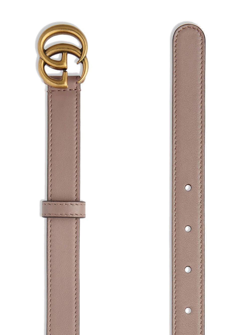 Leather belt with Double G buckle | Farfetch (US)