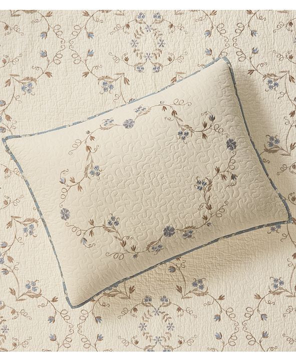 Martha Stewart Collection CLOSEOUT! Westminster Vines Cotton Standard Sham, Created for Macy's  &... | Macys (US)