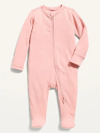 Unisex 2-Way-Zip Sleep &amp; Play Footed One-Piece for Baby | Old Navy (US)